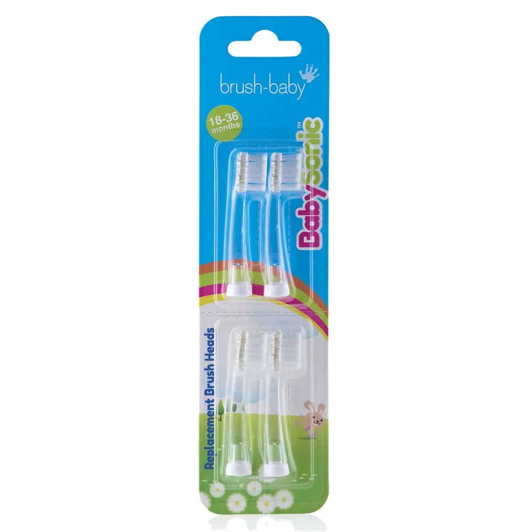 Replacement Baby Sonic® Electric Toothbrush Heads 18-36 mths - Display pack of 6 Twin Packs