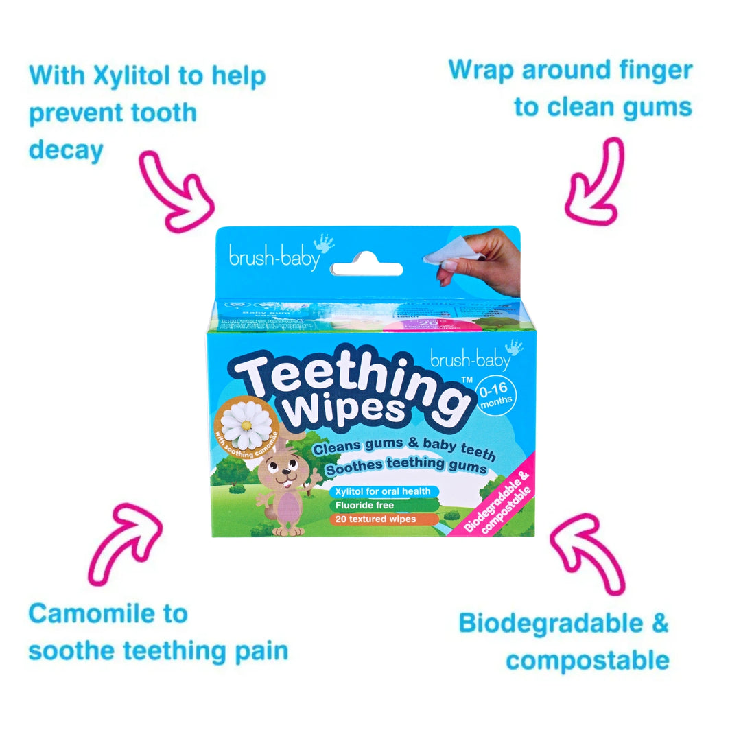 Baby Teething Wipes™  | Teething Remedies For Babies - Pack of 6