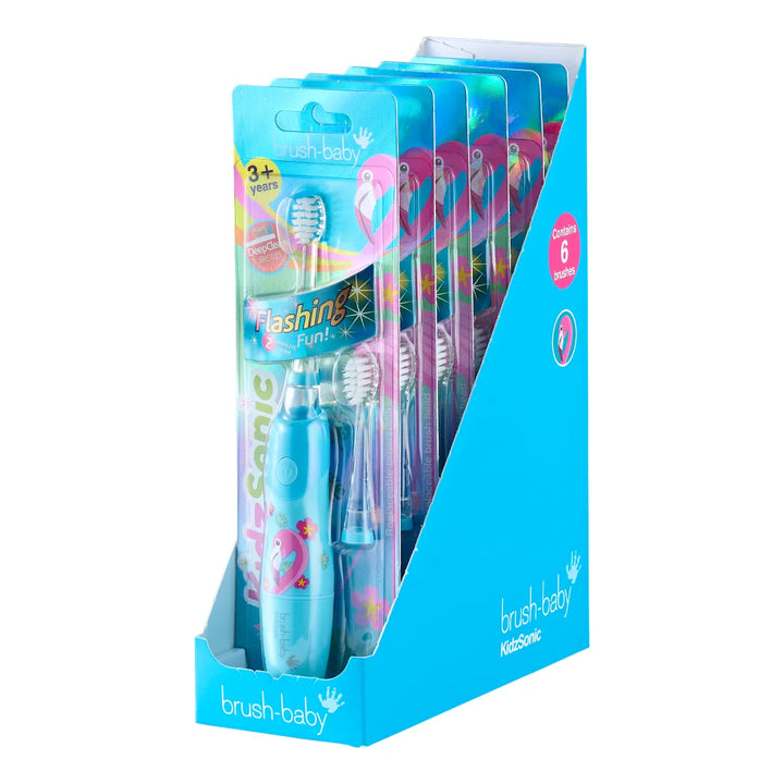 Flamingo KidzSonic® Kids Electric Toothbrush Pack of 6