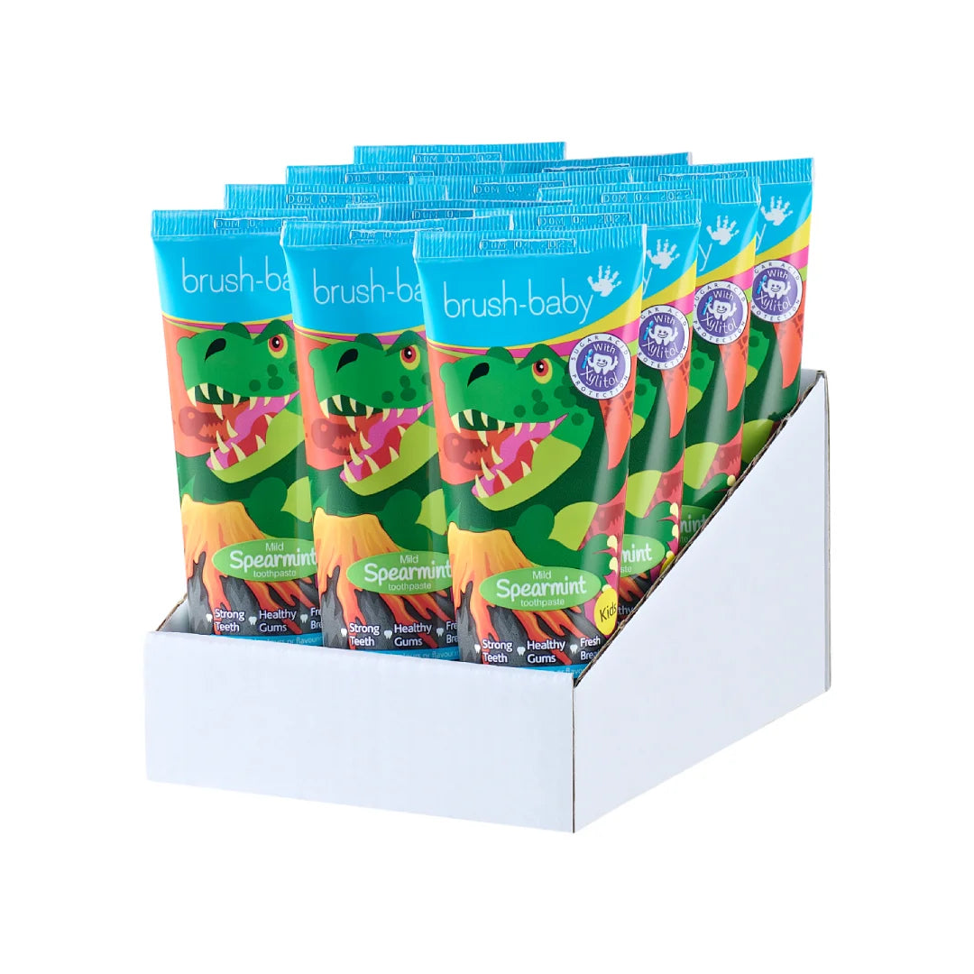 Mild Spearmint Dinosaur Kids Toothpaste Pack of 12