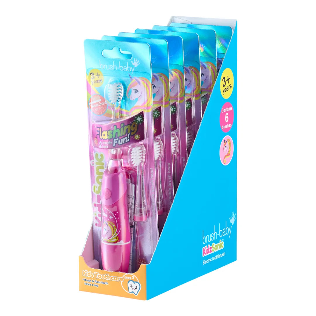 Unicorn KidzSonic® Kids Electric Toothbrush Pack of 6