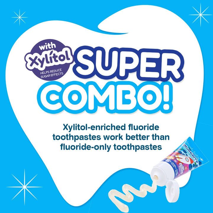 Natural Blueberry Kids Toothpaste Pack of 12