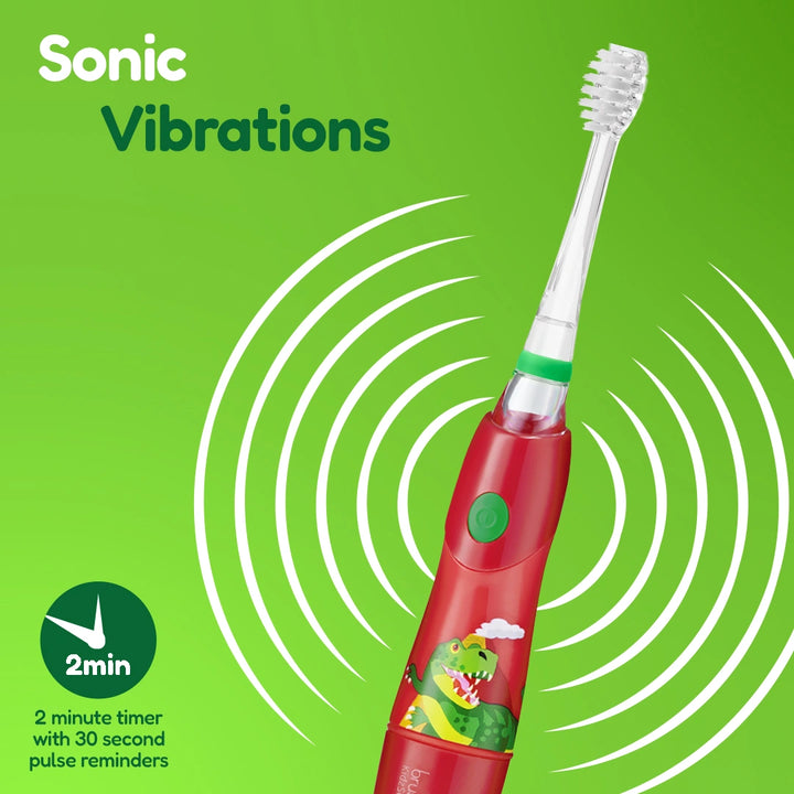 KidzSonic® Dinosaur Kids Electric Toothbrush - Pack of 6