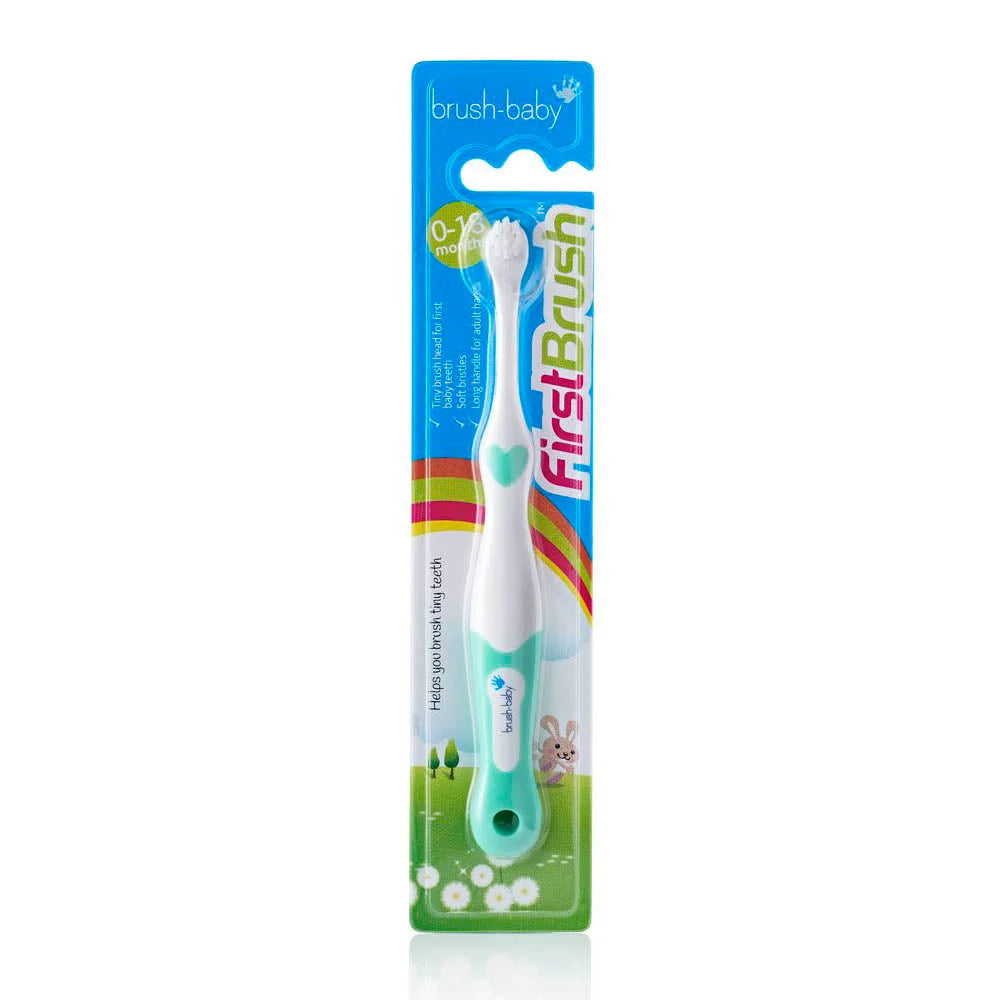 FirstBrush - BrushBaby Teal colour best baby toothbrush pack