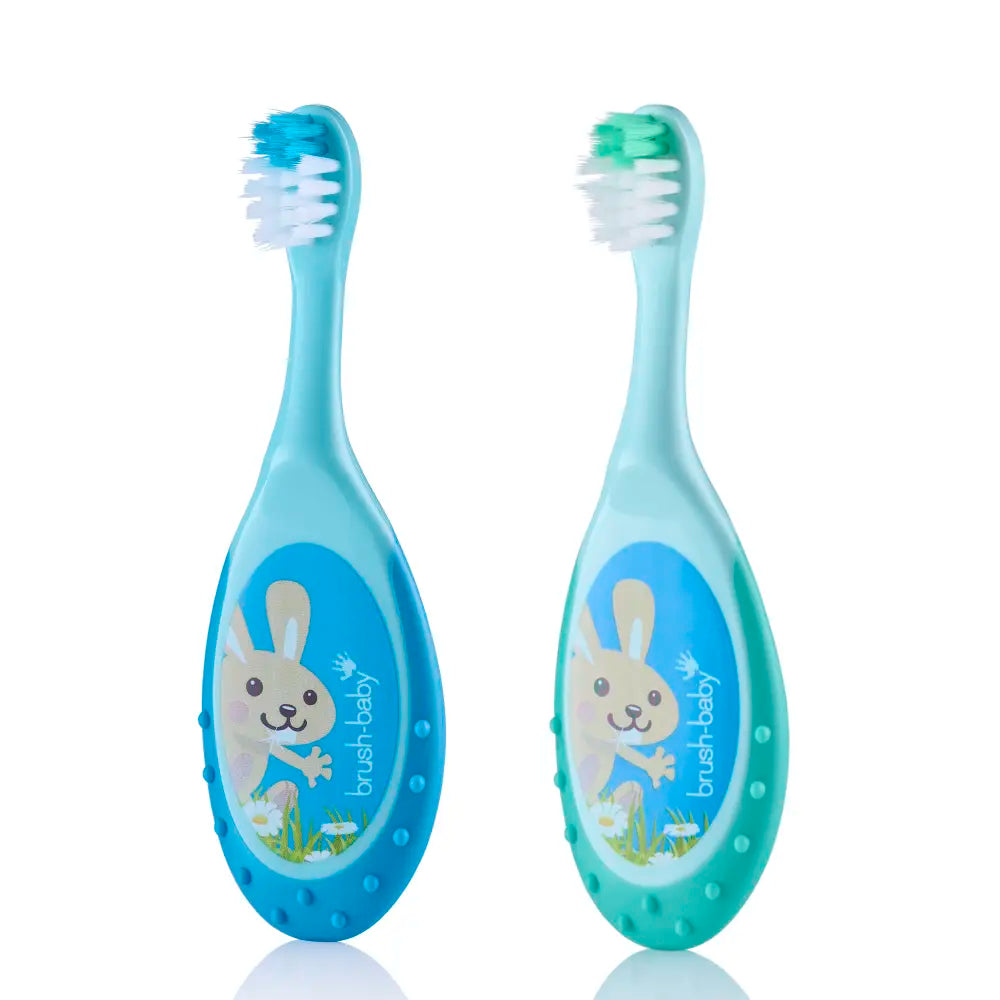 FlossBrush™ Baby Bristles Toothbrush (0-3 Years) Double Pack (Display Pack of 12)