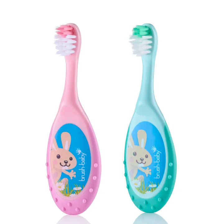 FlossBrush™ Baby Bristles Toothbrush (0-3 Years) Double Pack (Display Pack of 12)