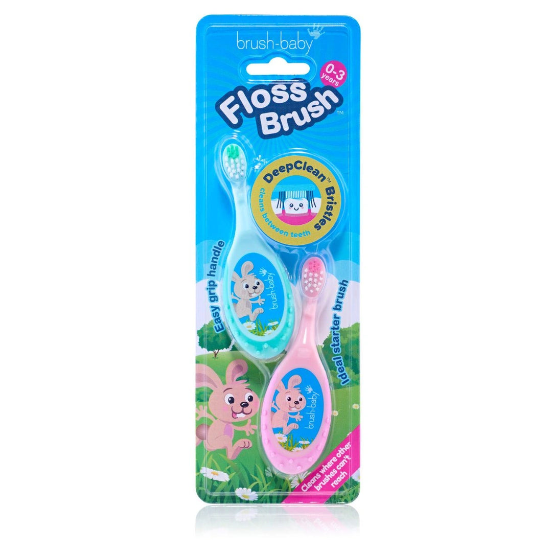FlossBrush™ Baby Toothbrush - Double Pack - Pack of 12