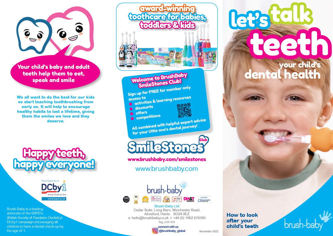 brush-baby lets talk teeth leaflet 