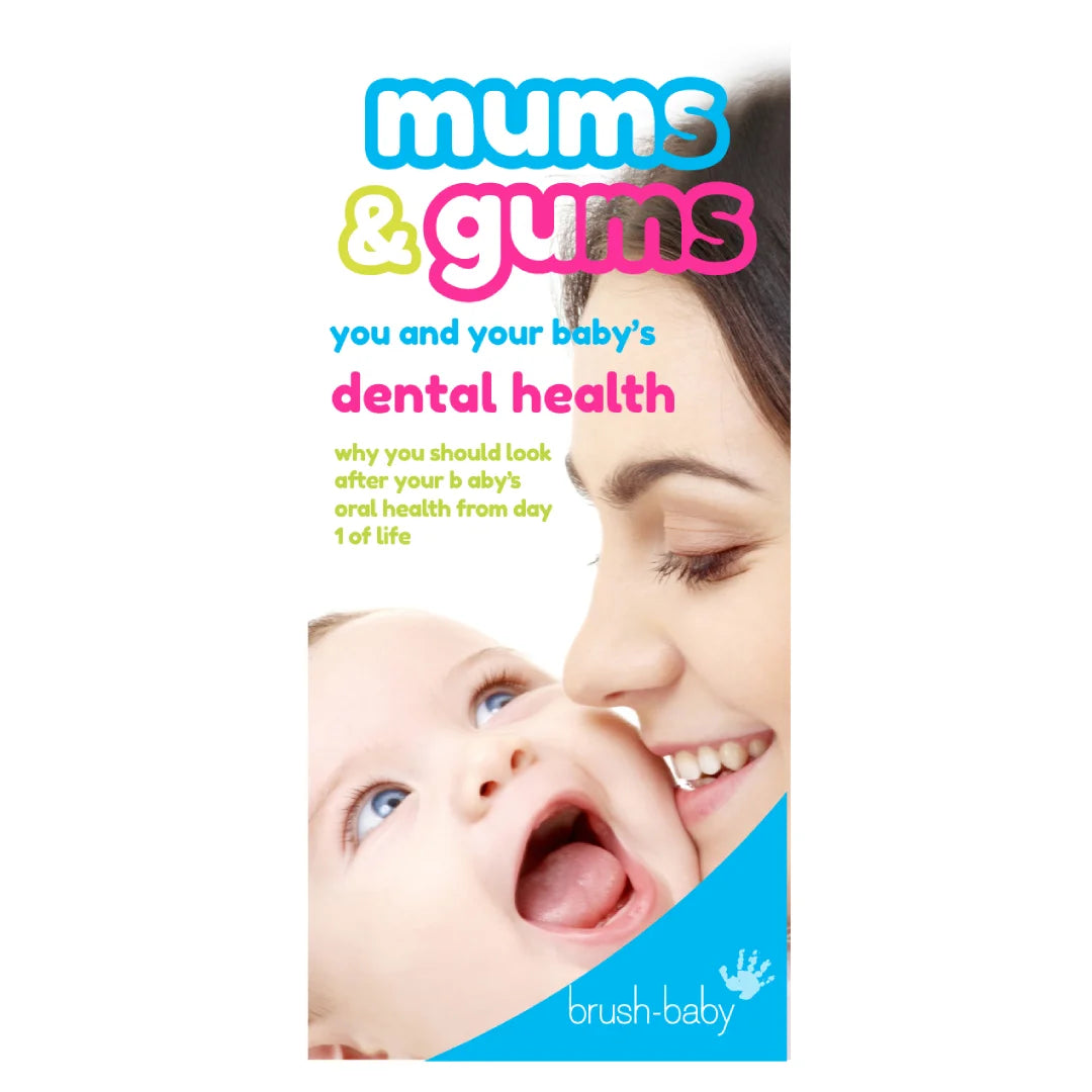 Brush baby mum and gums baby dental health educational leaflet  baby gum wipes