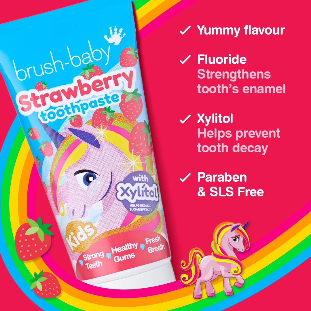Natural Strawberry Kids Toothpaste Pack of 12