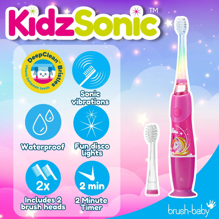 Unicorn KidzSonic® Kids Electric Toothbrush Pack of 6