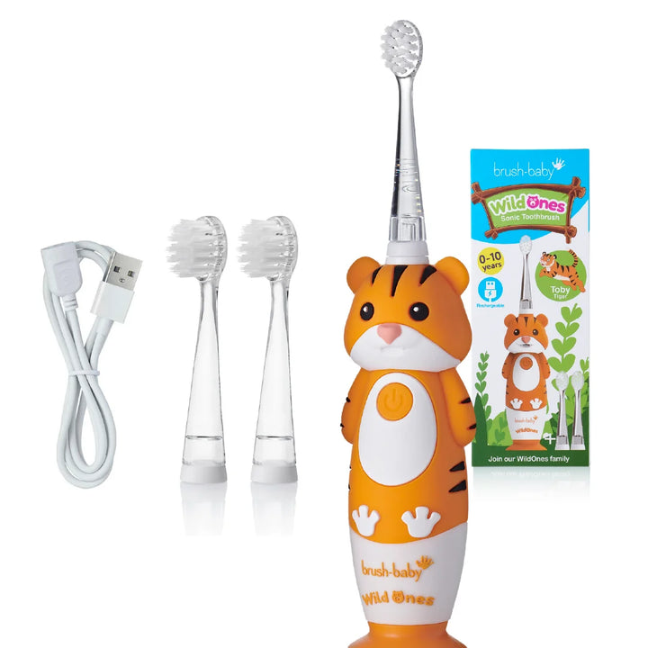 WildOnes™ Tiger Kids Electric Rechargeable Toothbrush Pack of 3