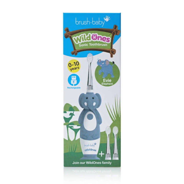 WildOnes™ Elephant Kids Electric Rechargeable Toothbrush Pack of 3