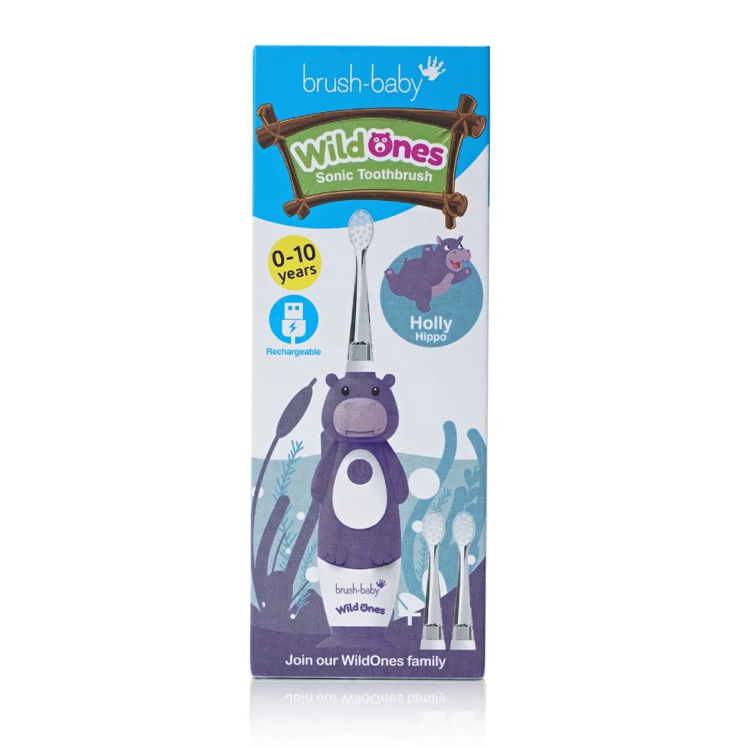 WildOnes™ Hippo Kids Electric Rechargeable Toothbrush Pack of 3