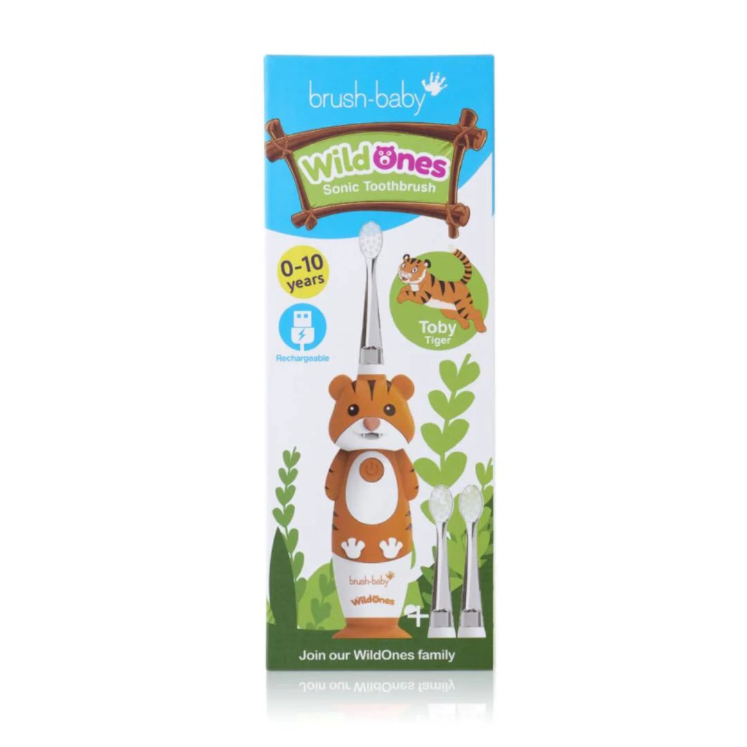 WildOnes™ Tiger Kids Electric Rechargeable Toothbrush Pack of 3