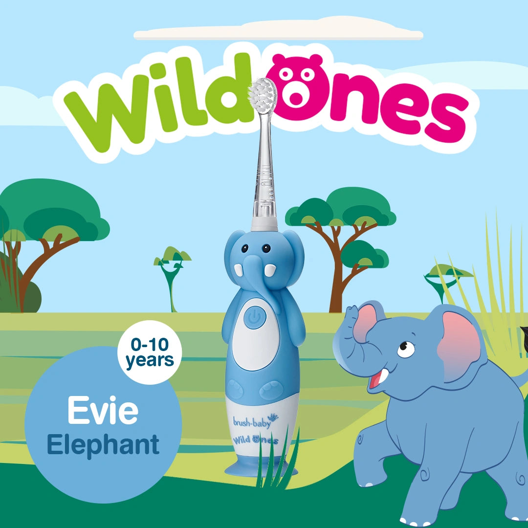 WildOnes™ Elephant Kids Electric Rechargeable Toothbrush Pack of 3