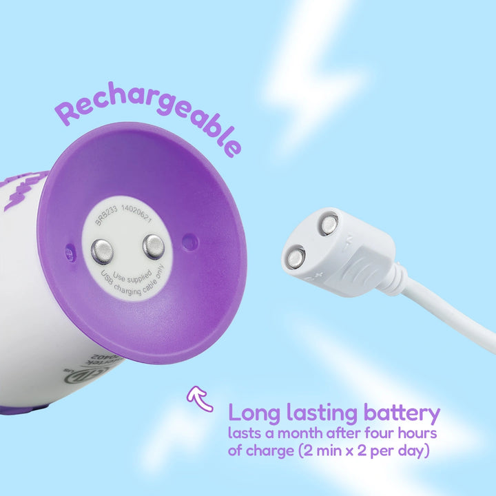 WildOnes™ Hippo Kids Electric Rechargeable Toothbrush Pack of 3