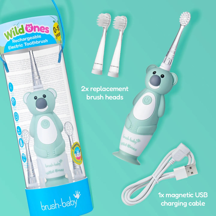 WildOnes™ Koala Kids Electric Rechargeable Toothbrush Pack of 3