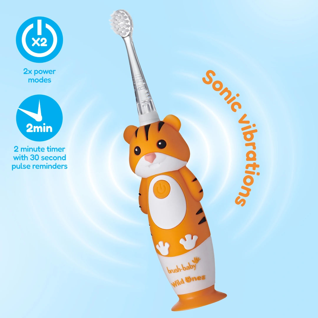 WildOnes™ Tiger Kids Electric Rechargeable Toothbrush Pack of 3