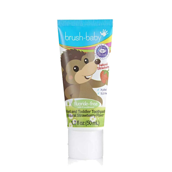 Fluoride-Free Strawberry Baby Toothpaste Pack of 12