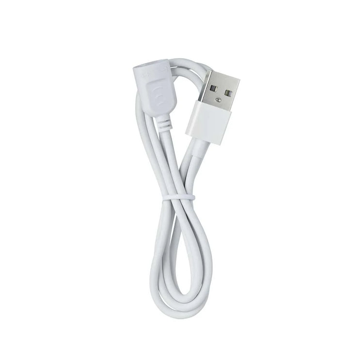 white 2metre 2-pin usb charging cable for WildOnes Toothbrushes